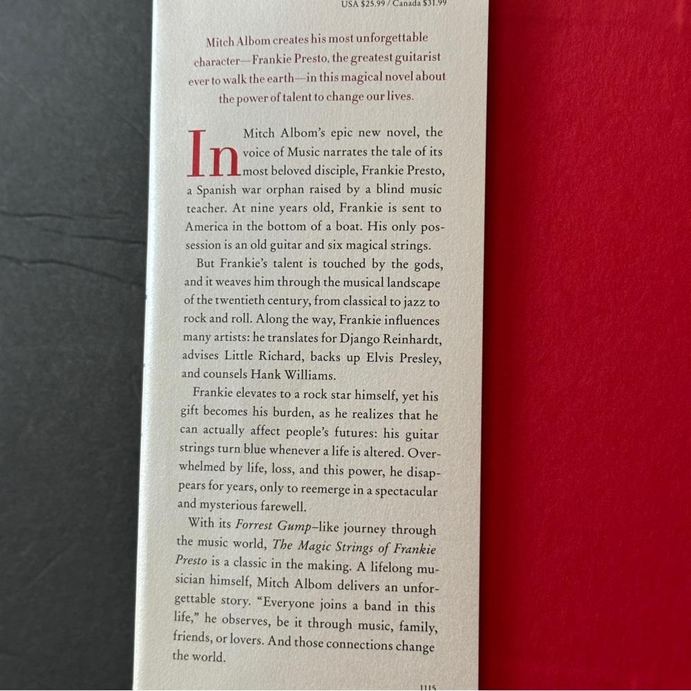 The Magic Strings of Frankie Presto by Mitch Albom | Fiction | Hardcover Book - Picture 3 of 9